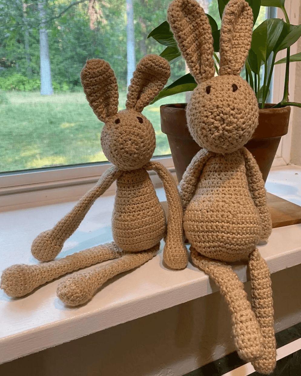 Crochet Bunny Pattern. Amigurumi Rabbit PDF . Sitting Bunny Soft Toy.